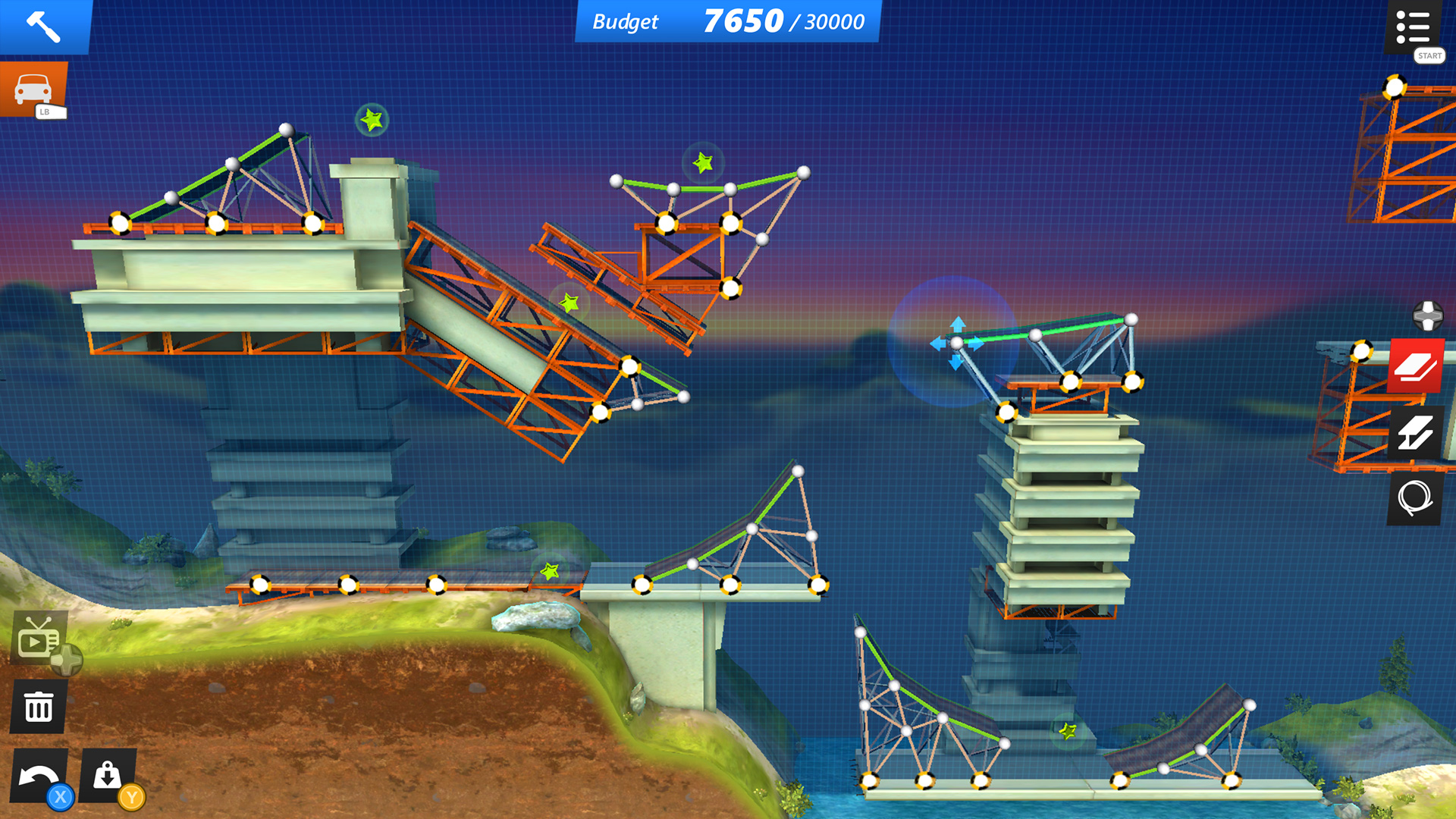 Bridge Constructor Stunts screenshot 2