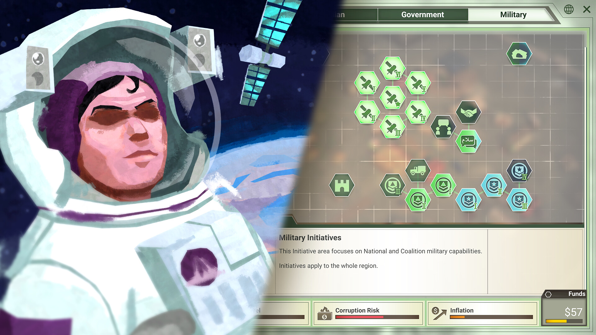 Rebel Inc: Escalation - Dollars & Disasters screenshot 3